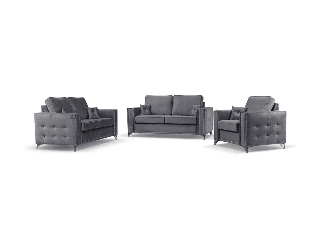 grey armchair